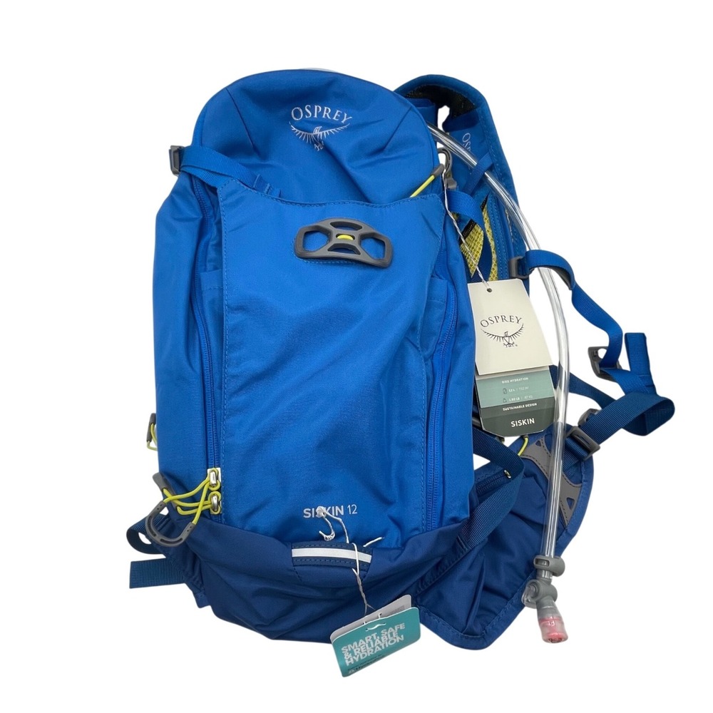 Osprey Siskin 12 Hydration Pack Postal Blue 2.5L Reservoir Bike Backpack NEW